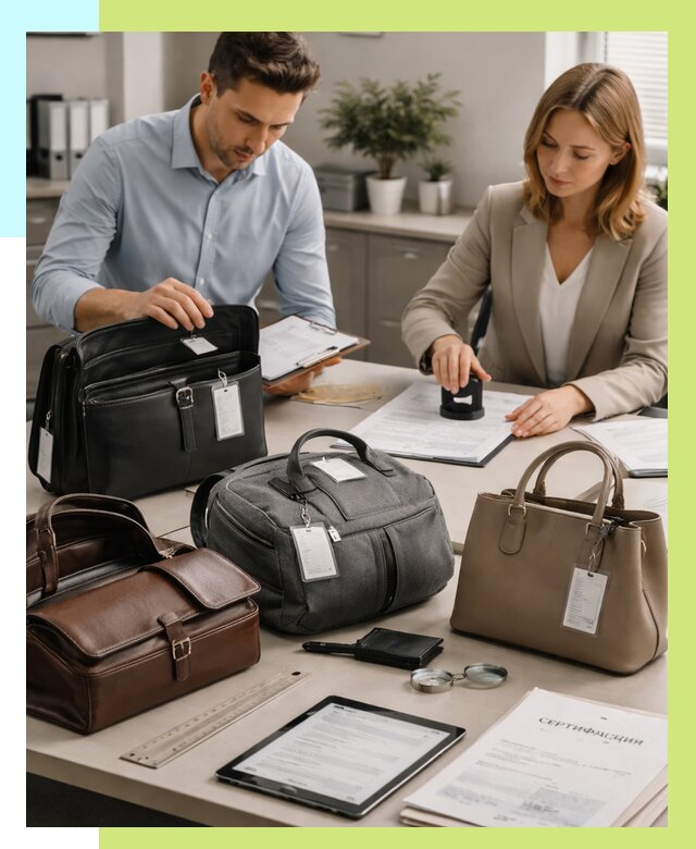 Сертификация сумок в Кемерово от 7805 руб. | Алешин-Кмр