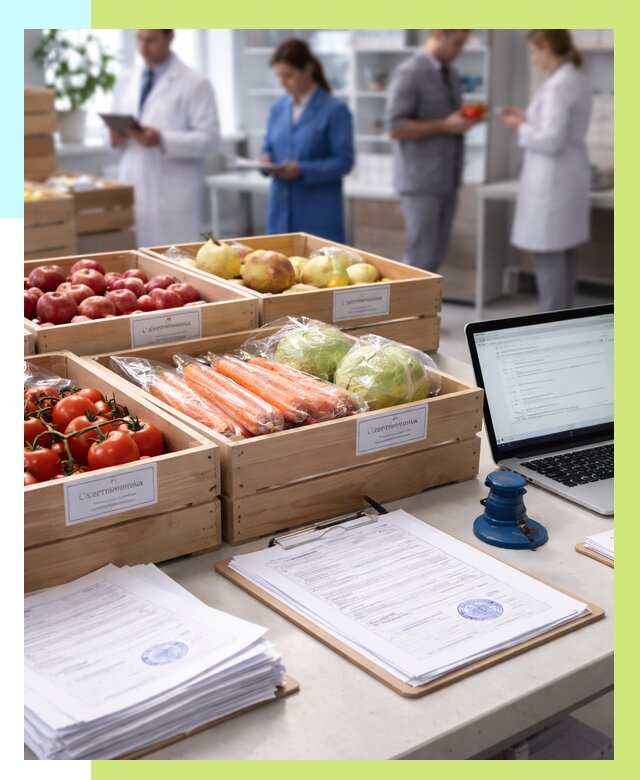 Сертификация овощей и фруктов в Кемерово от 8845 р. | Алешин-Кмр
