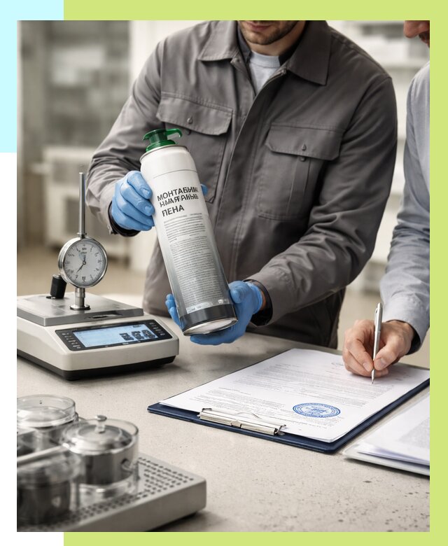 Сертификация монтажной пены в Кемерово от 15609 р. | Алешин-Кмр