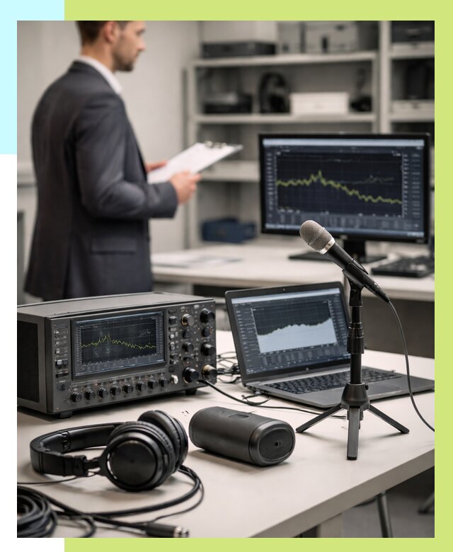 Сертификация аудиотехники в Кемерово от 15609 р., Алешин-Кмр