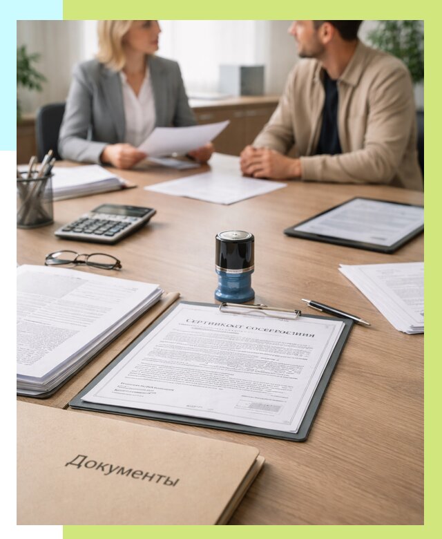 Сертификат соответствия на продукцию в Кемерово от 15609 р.|Алешин-Кмр