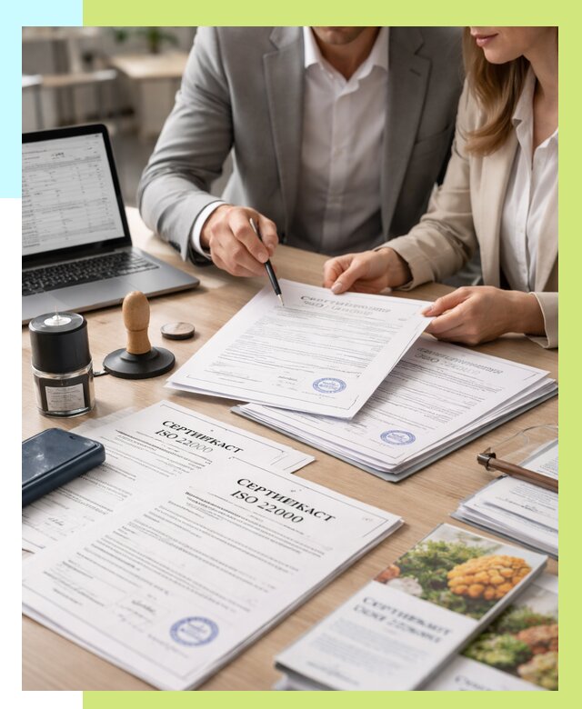 Сертификат ISO 22000 в Кемерово от 41624 р. под ключ | Алешин-Кмр